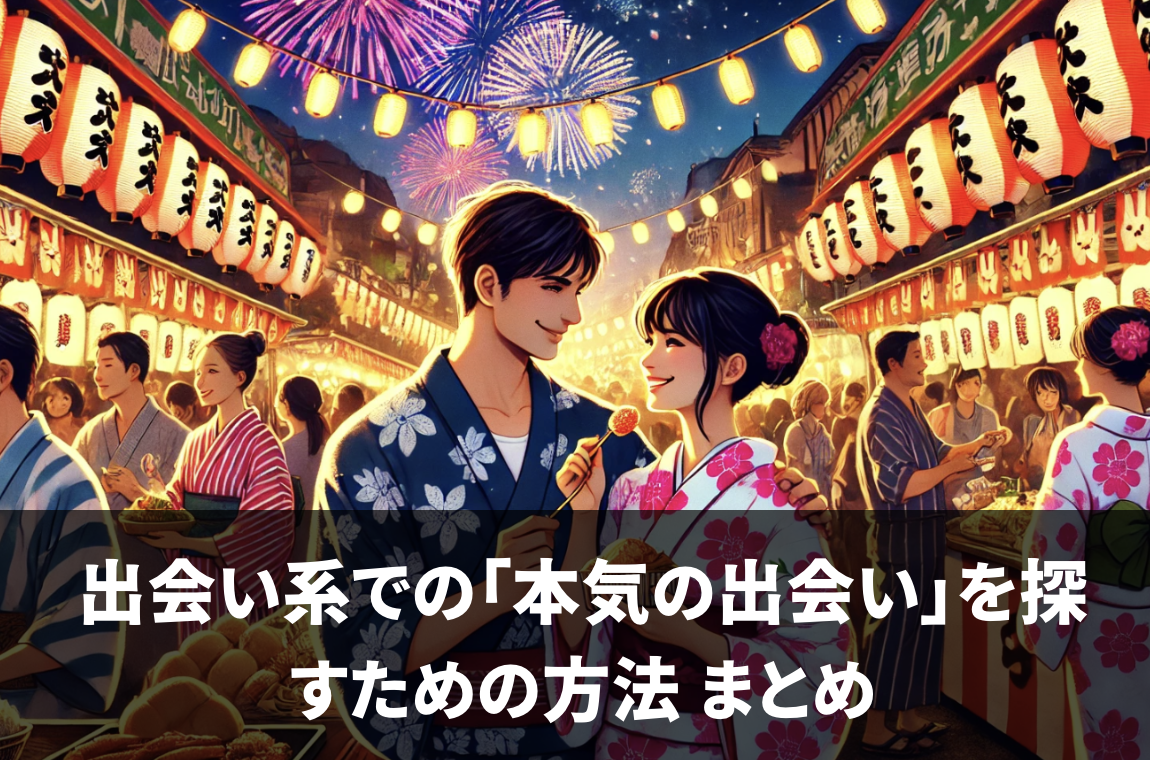 出会い系での「本気の出会い」を探すための方法 まとめ